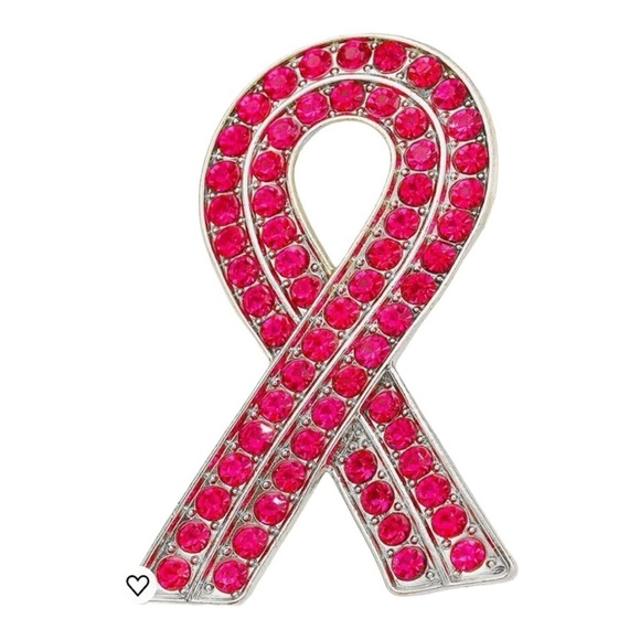 Breast Cancer Awareness Crystal Pins Heavy Duty - Picture 4 of 7
